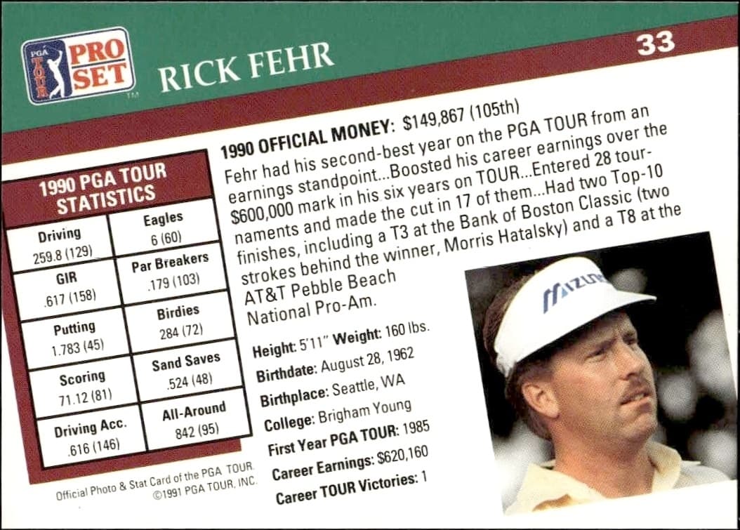 Rick Fehr - Back