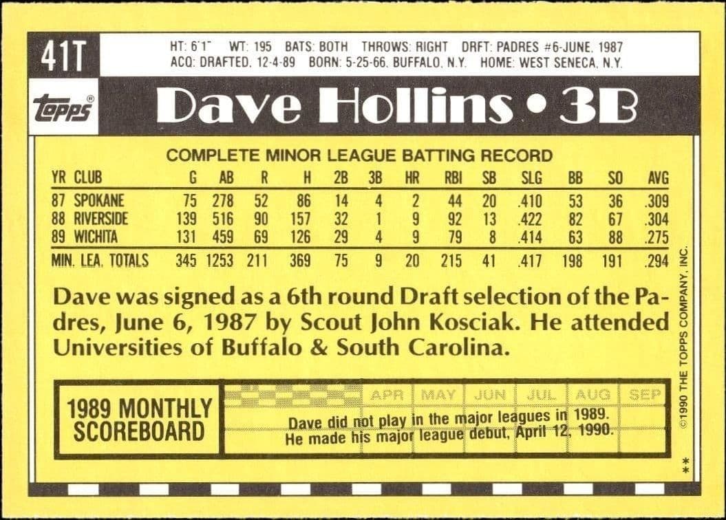 Dave Hollins - Back