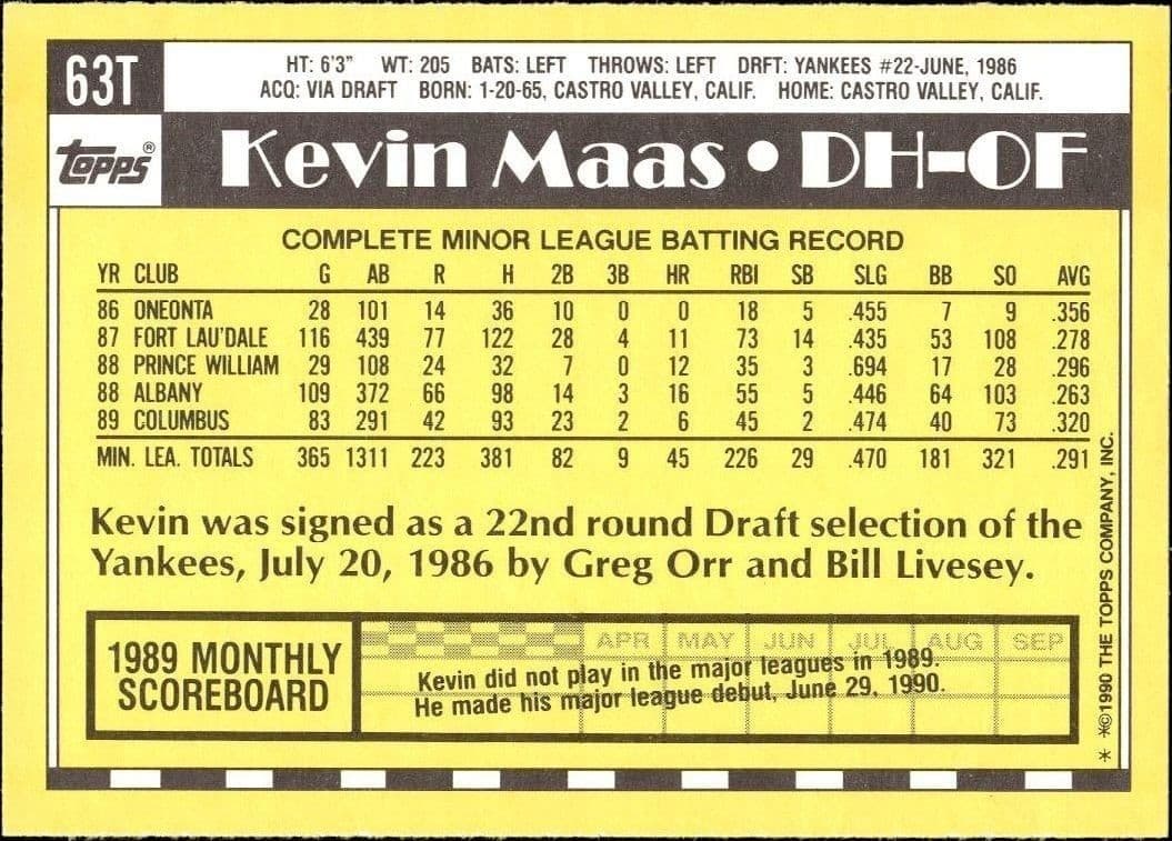 Kevin Maas - Back
