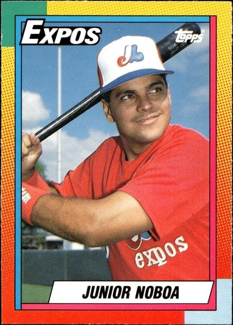 1990 Topps Traded Junior Noboa #80T trading card