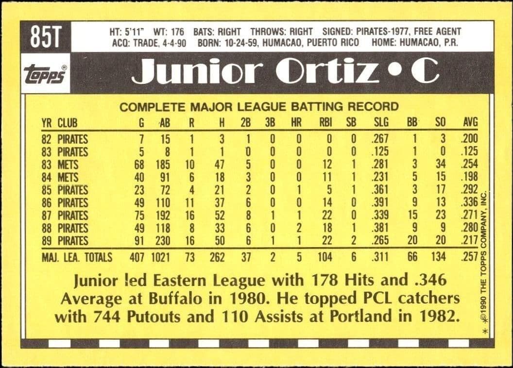 Junior Ortiz - Back