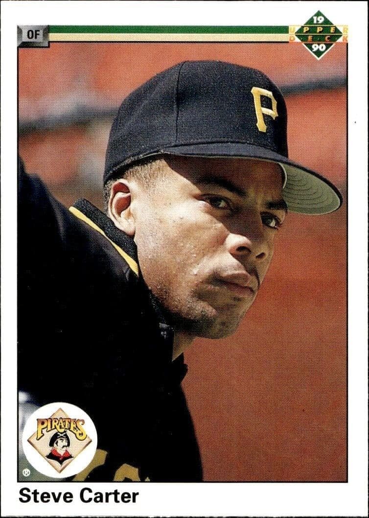 1990 Upper-Deck Low Number Steve Carter #368 trading card