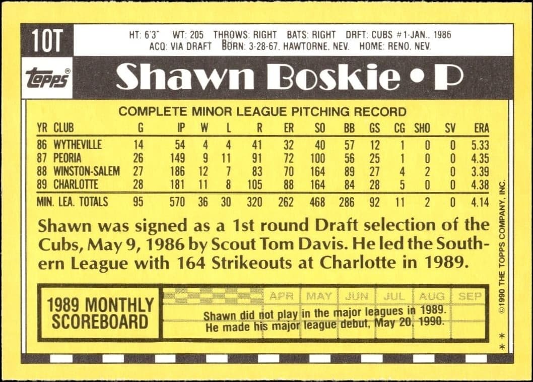 Shawn Boskie - Back