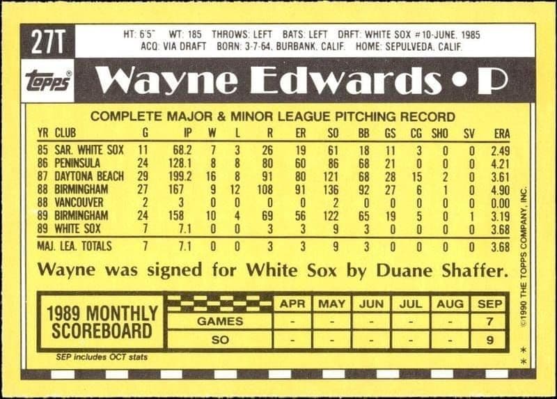 Wayne Edwards - Back