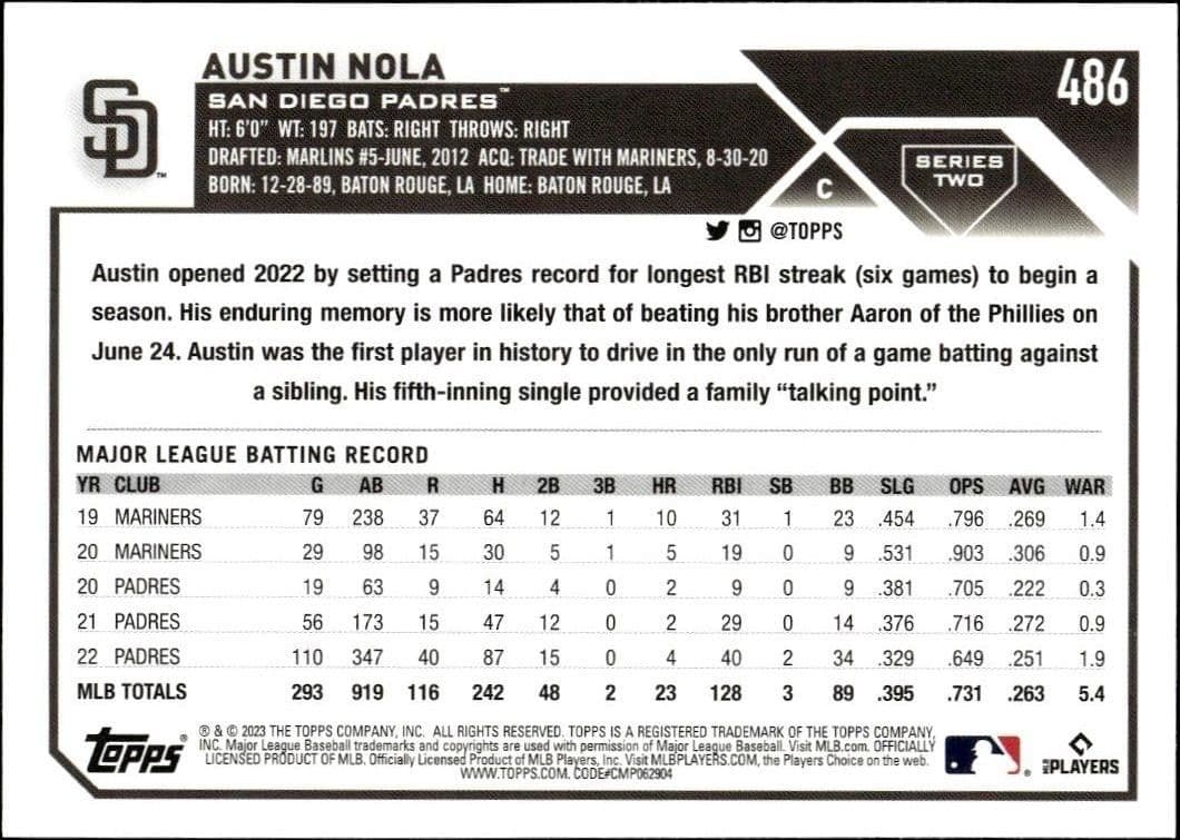 Austin Nola - Back