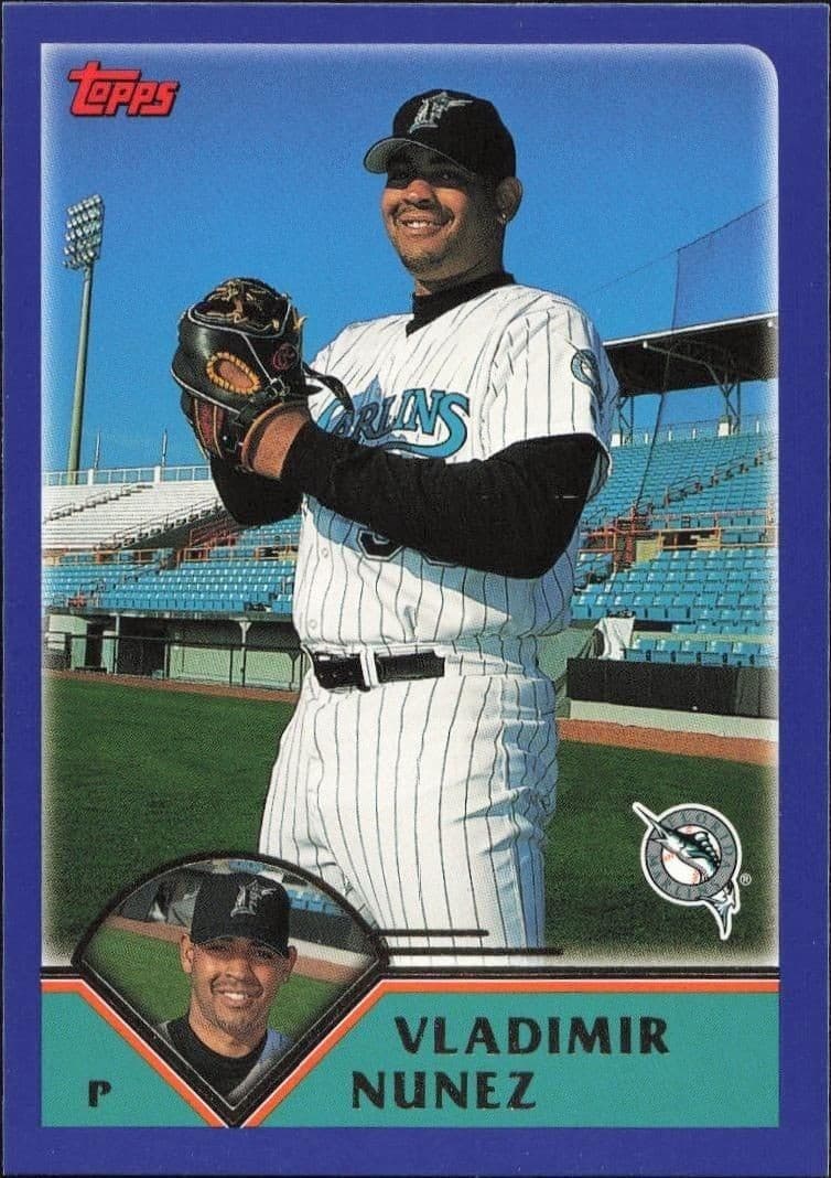 2003 Topps Series 1 Vladimir Nunez #142 trading card