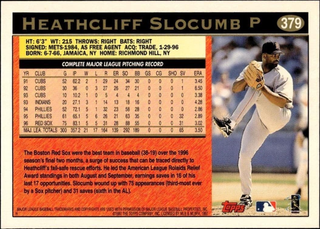 Heathcliff Slocumb - Back