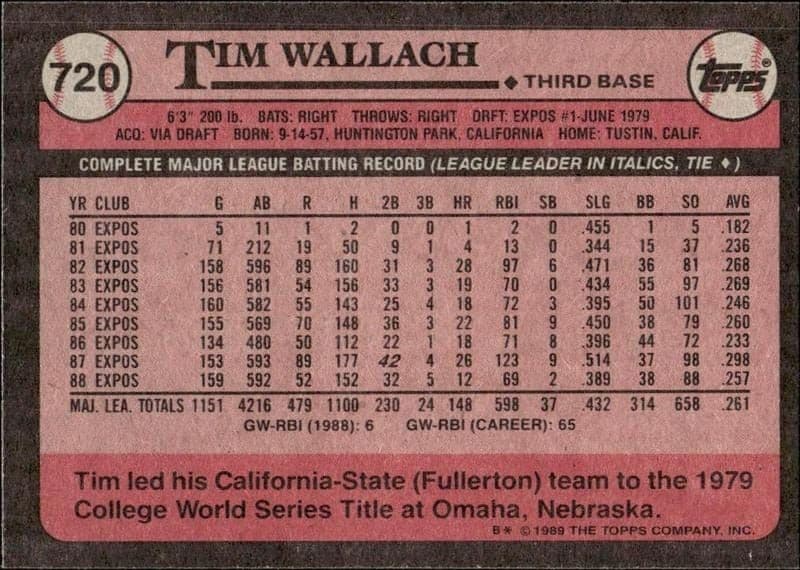 Tim Wallach - Back