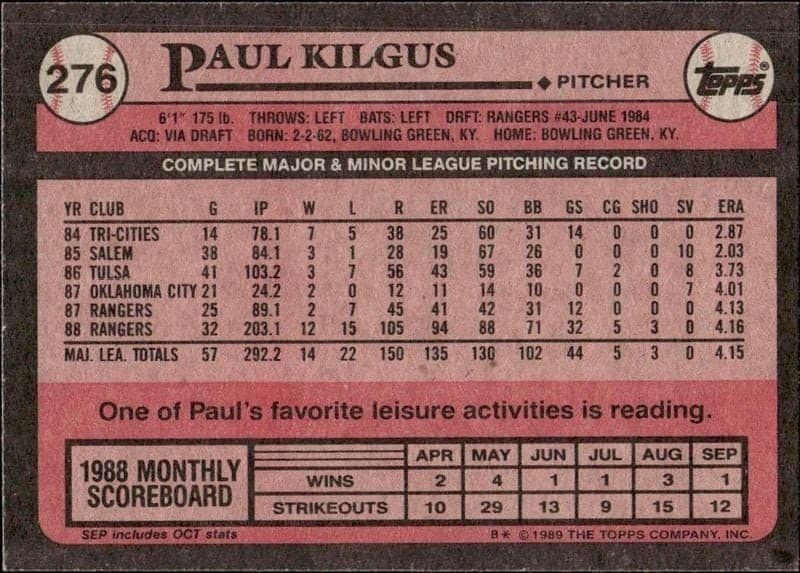 Paul Kilgus - Back