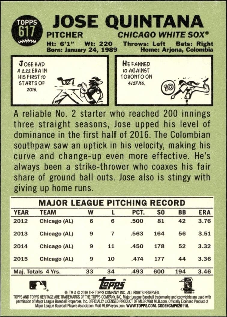 Jose Quintana - Back