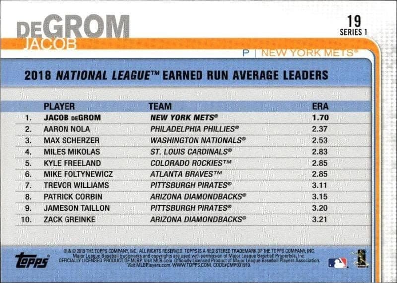Jacob DeGrom - Back