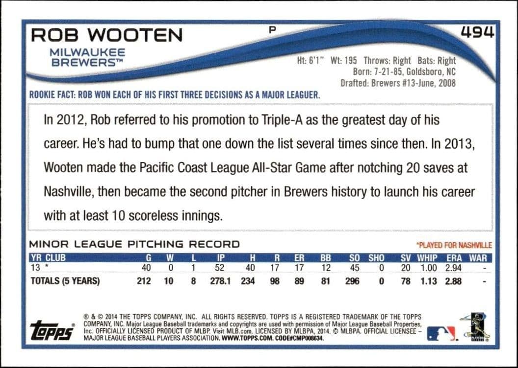 Rob Wooten - Back