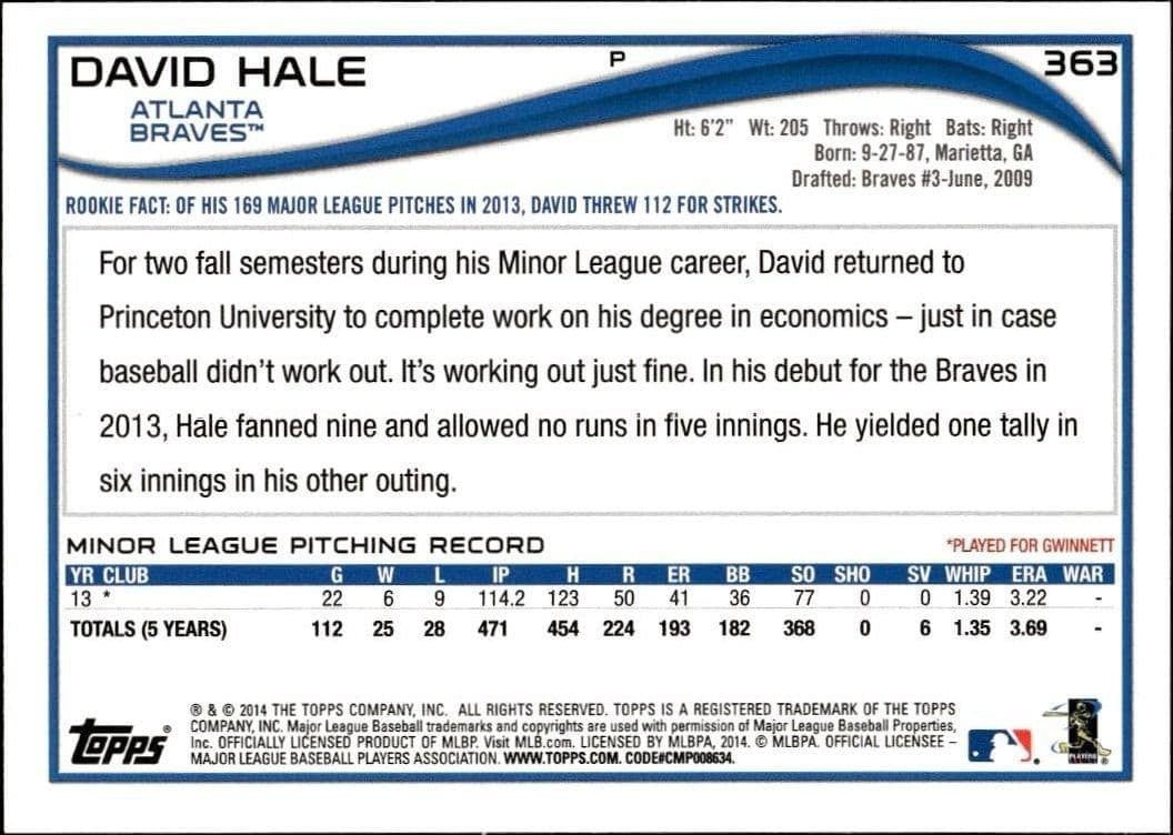 David Hale - Back