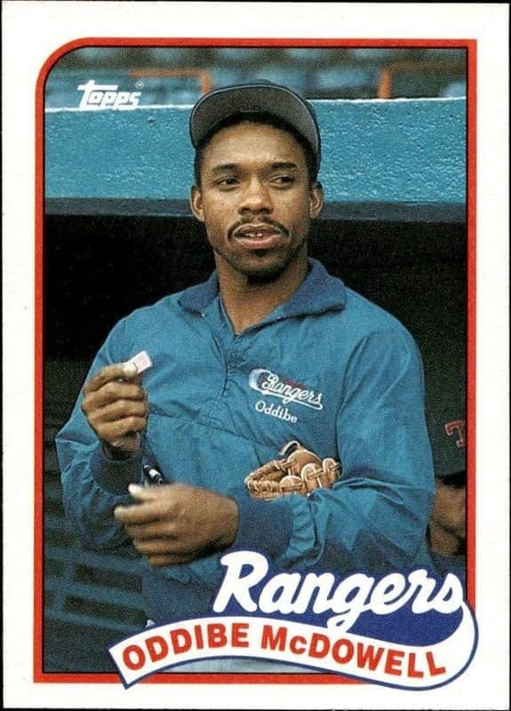 1989 Topps Oddibe McDowell #183 trading card