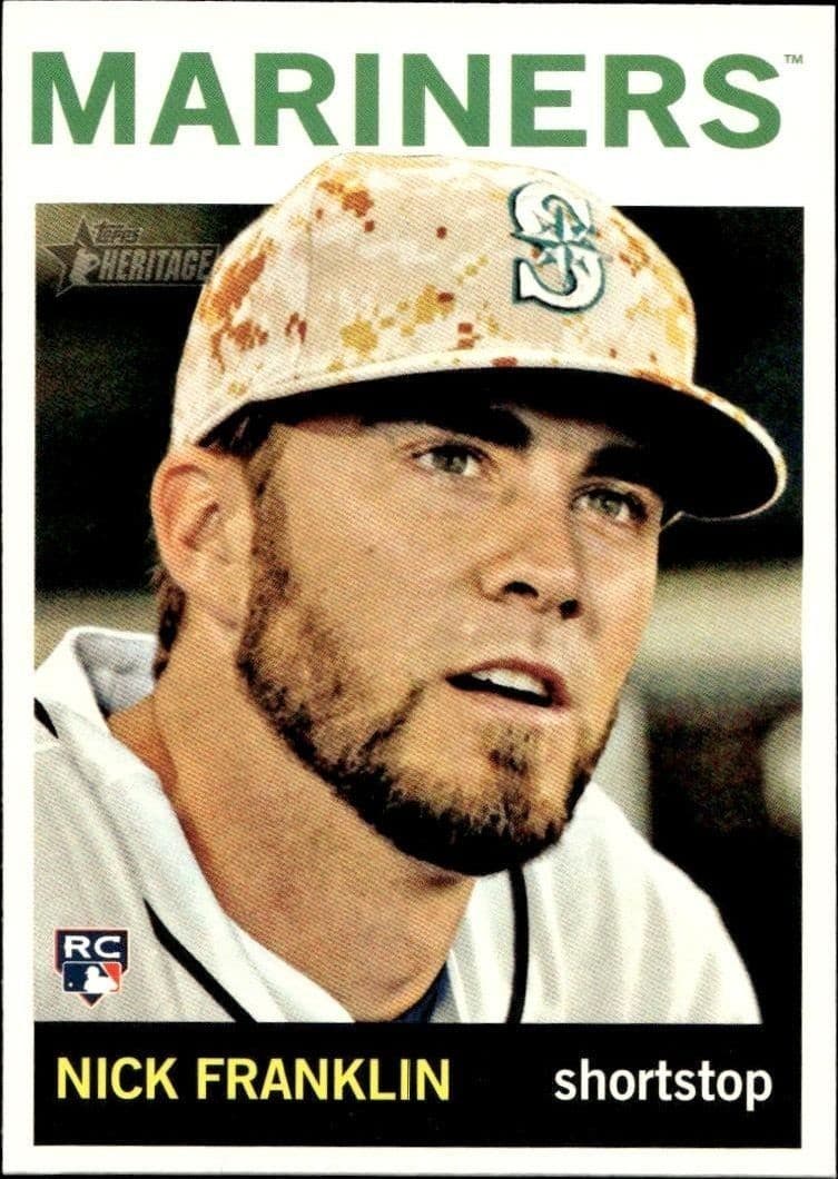 2013 Topps Heritage High Number Nick Franklin #H581 trading card