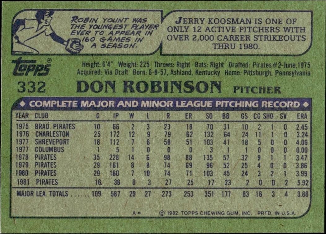 Don Robinson - Back