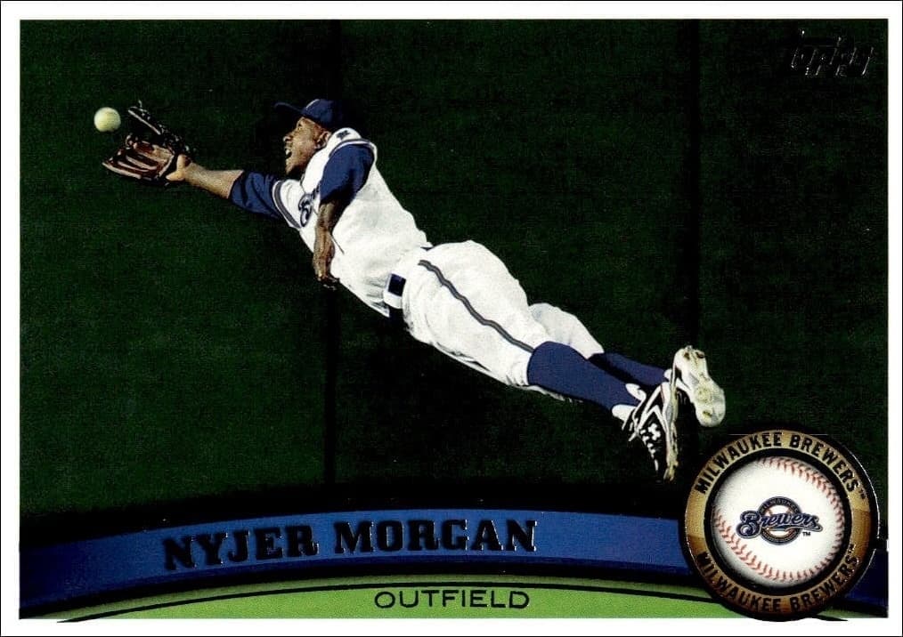 2011 Topps Series 2 Nyjer Morgan #573 trading card