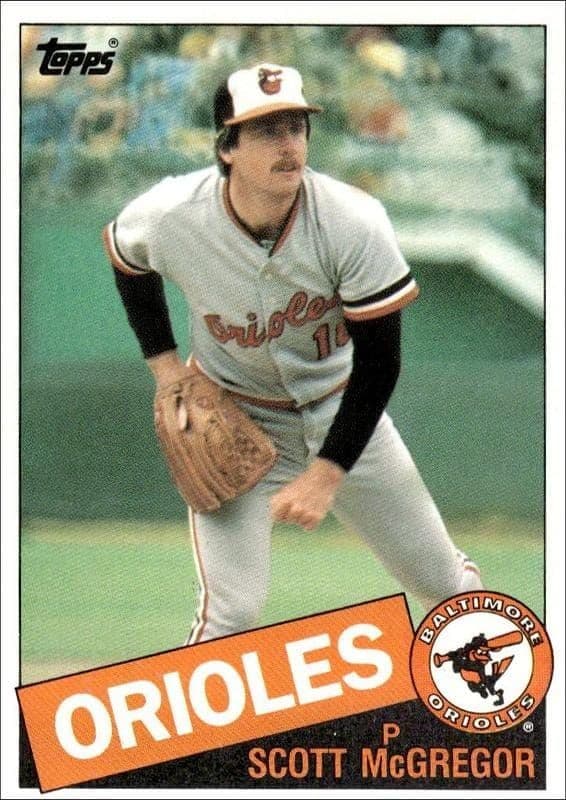 1985 Topps Scott McGregor #550 trading card
