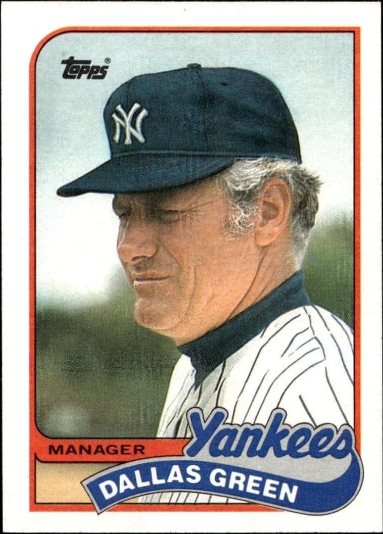 1989 Topps Dallas Green #104 trading card