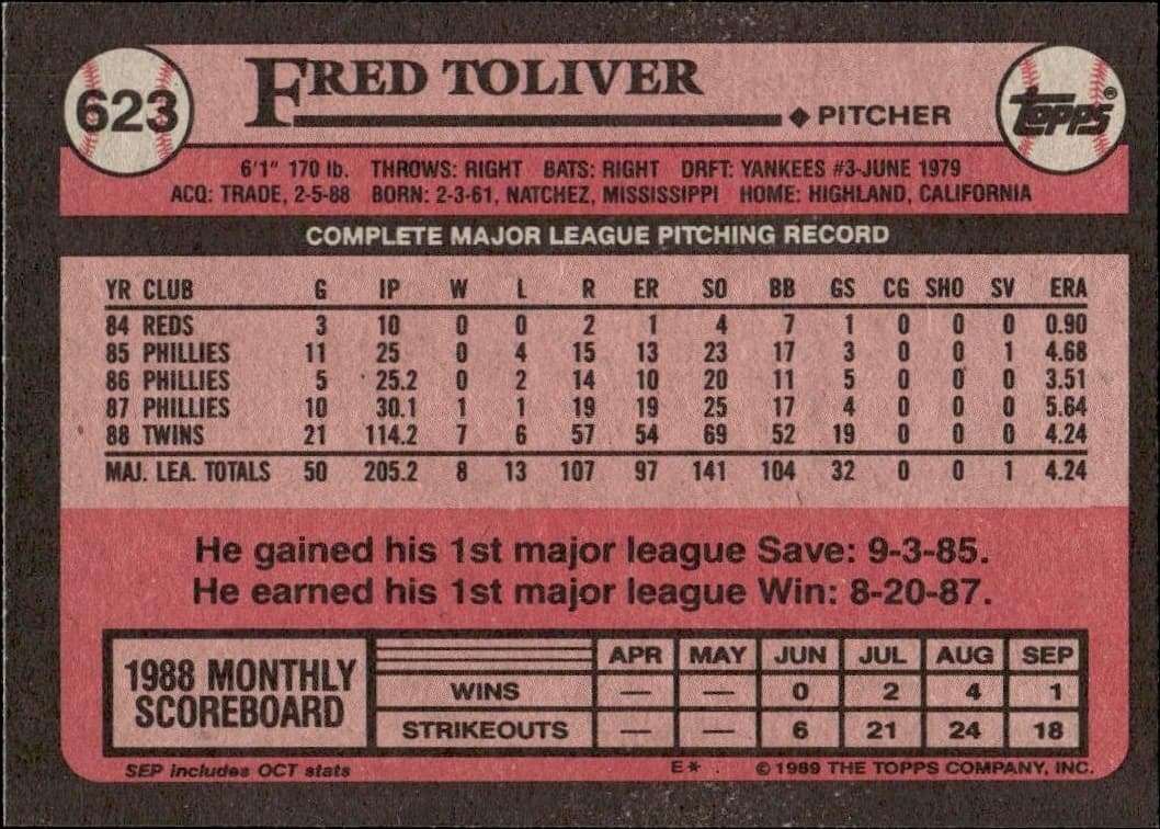 Fred Toliver - Back