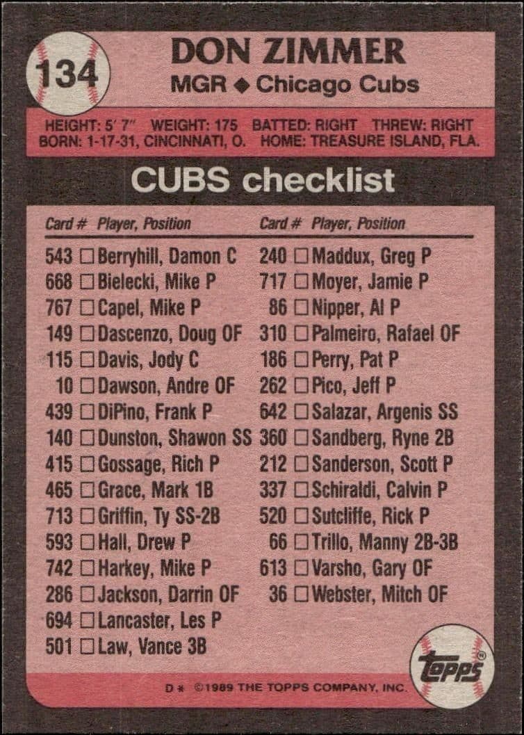 Don Zimmer - Back