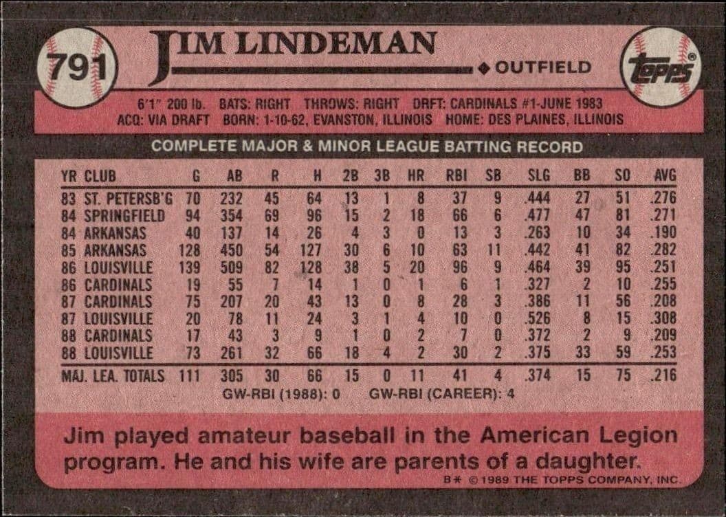 Jim Lindeman - Back