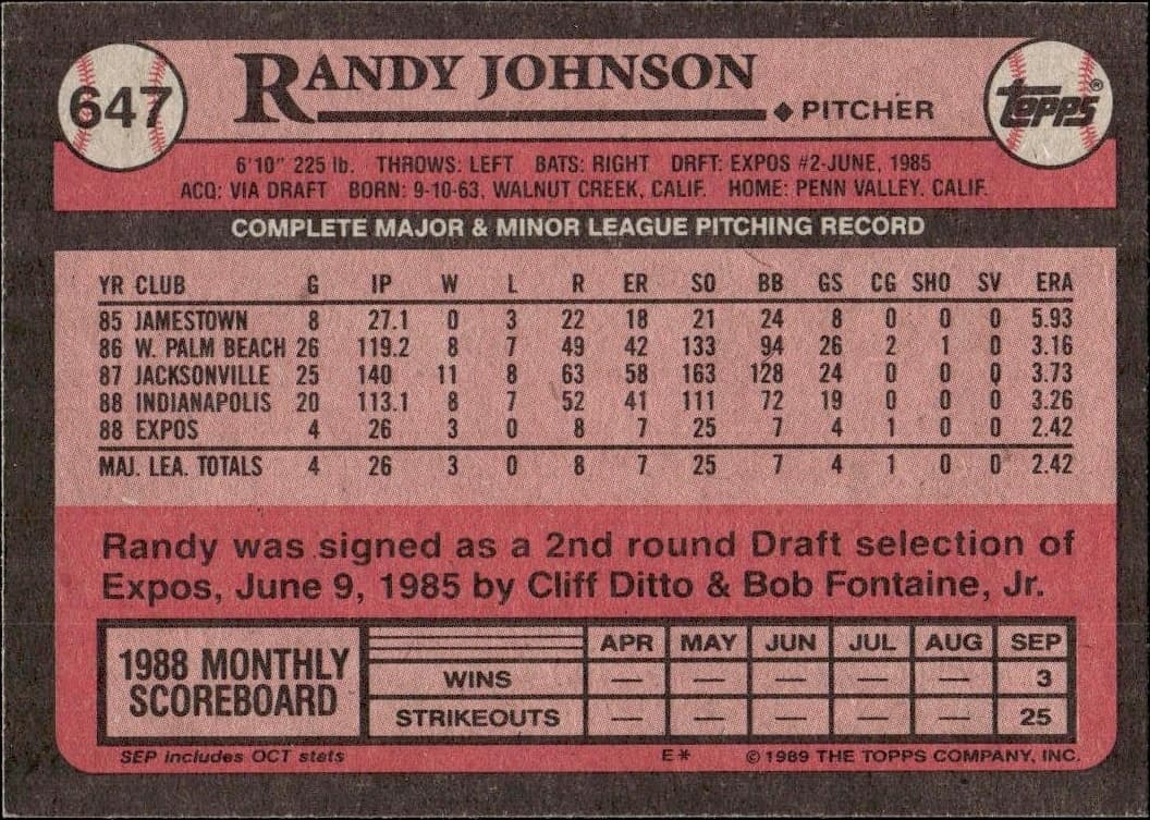 Randy Johnson - Back