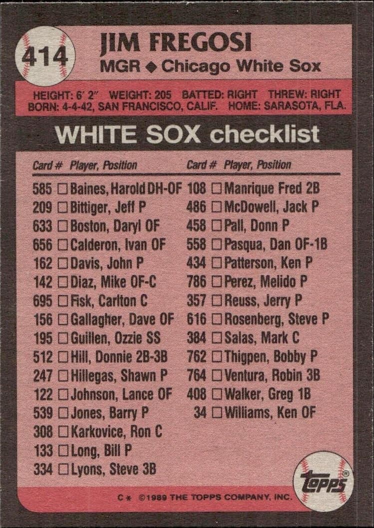 Jim Fregosi - Back