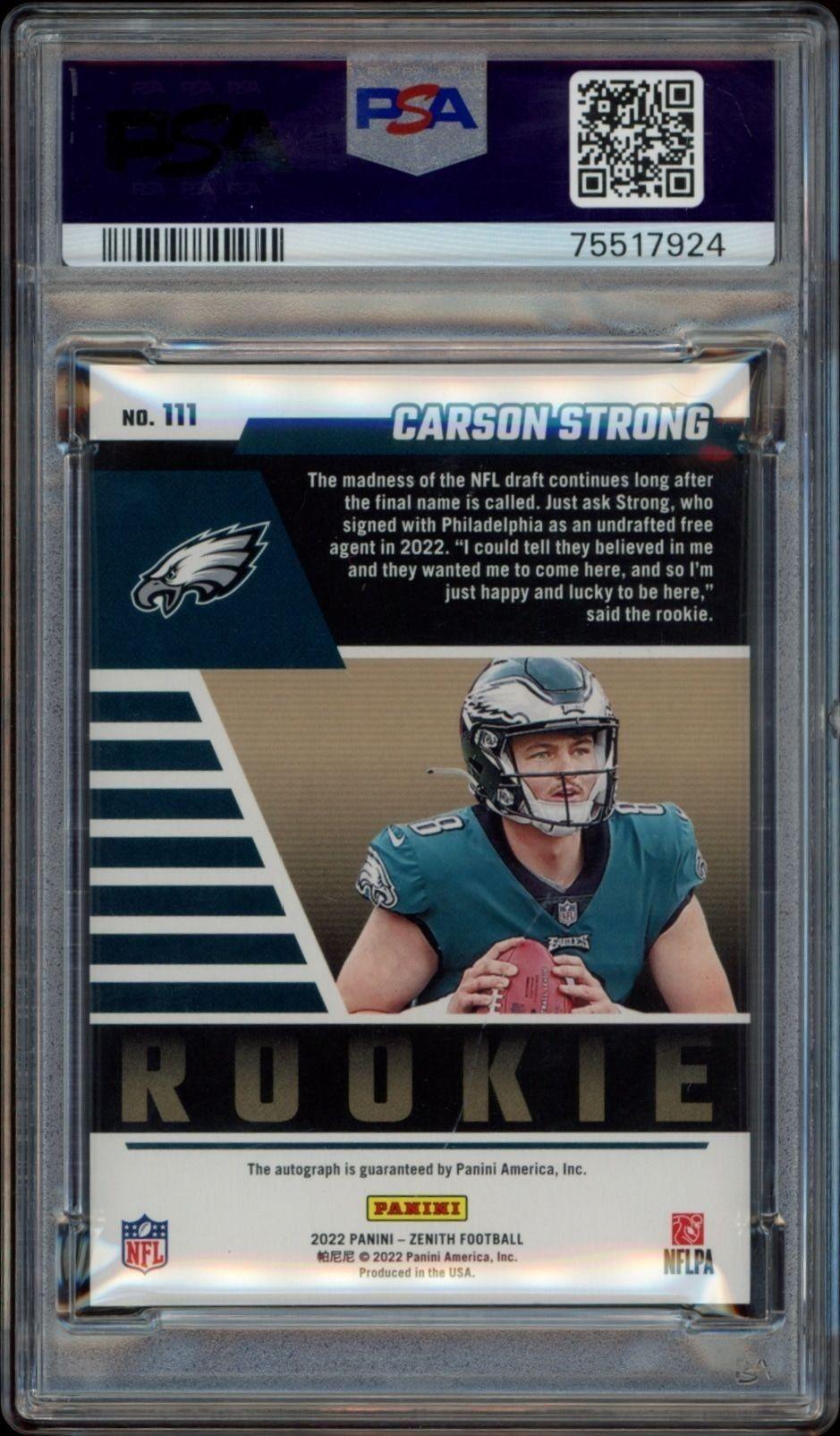 Carson Strong - Back