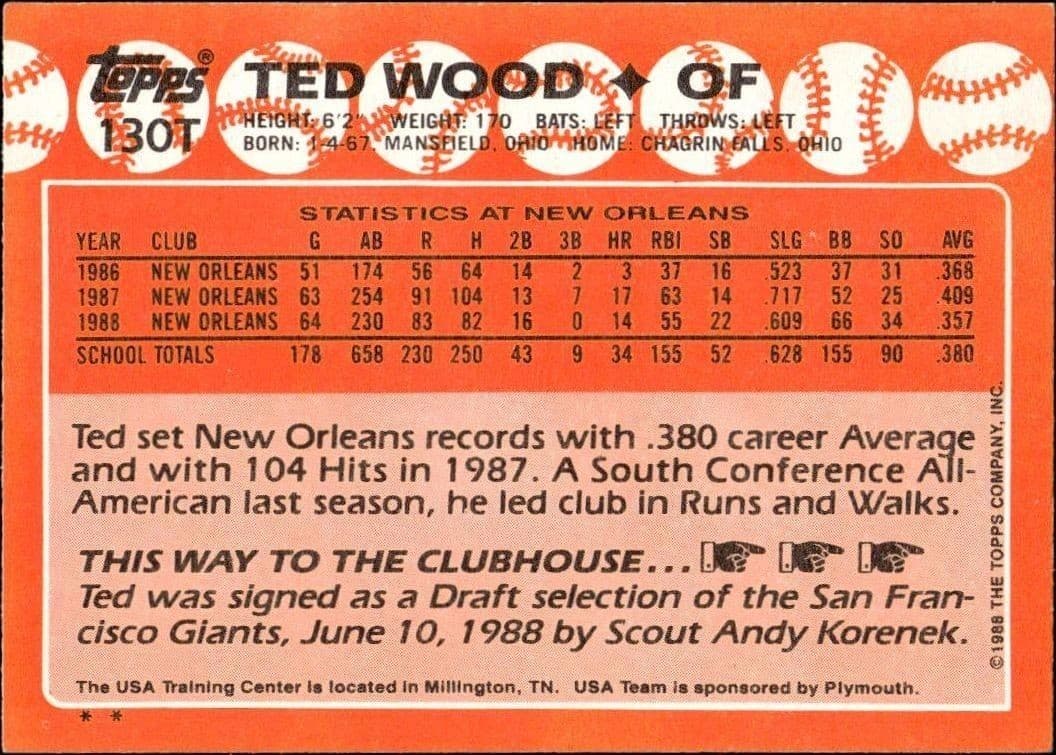 Ted Wood - Back