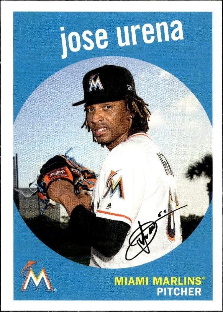 2018 Topps Archives Jose Urena #48 trading card