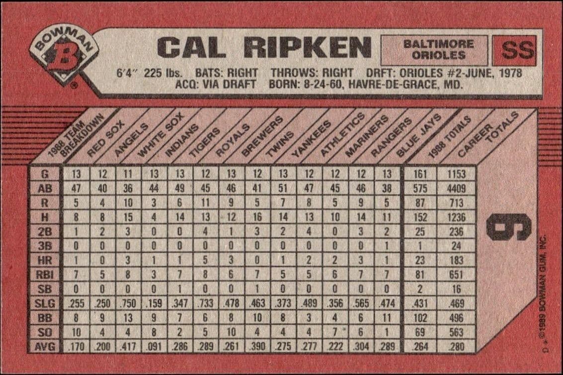 Cal Ripken - Back