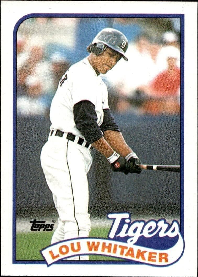 1989 Topps Lou Whitaker #320 trading card