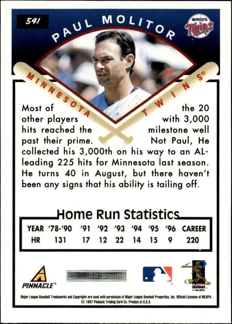 Paul Molitor - Back