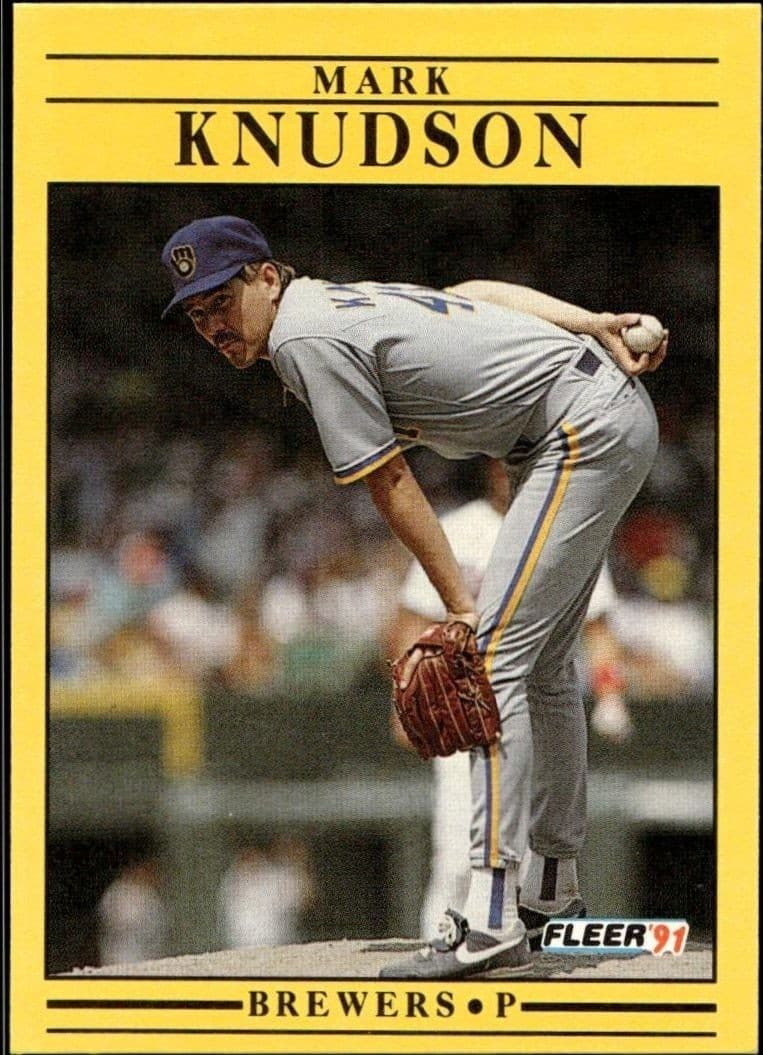 1991 Fleer Mark Knudson #587 trading card