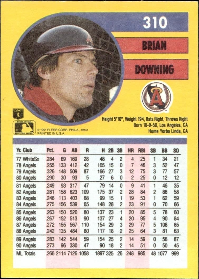 Brian Downing - Back