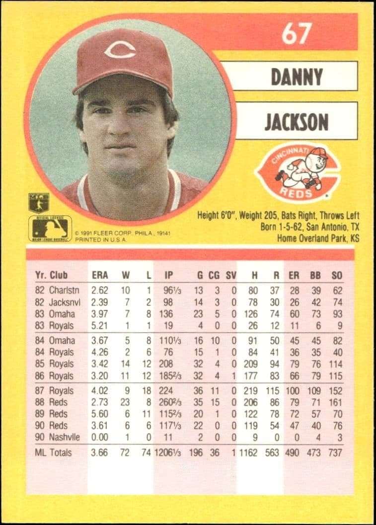 Danny Jackson - Back