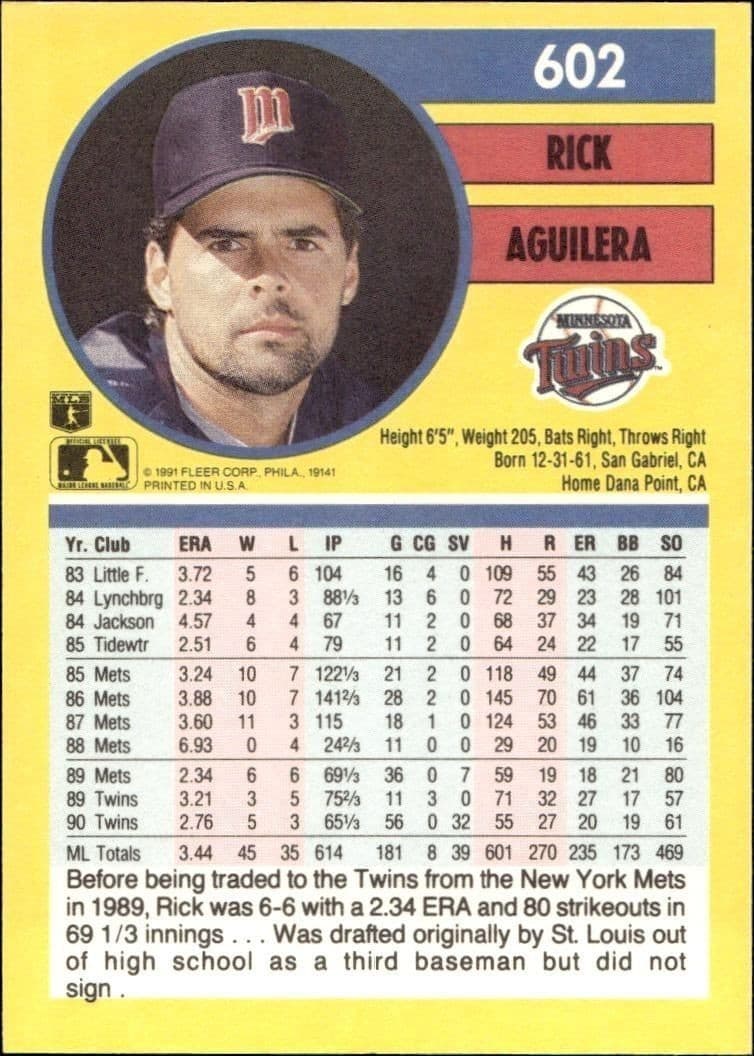 Rick Aguilera - Back