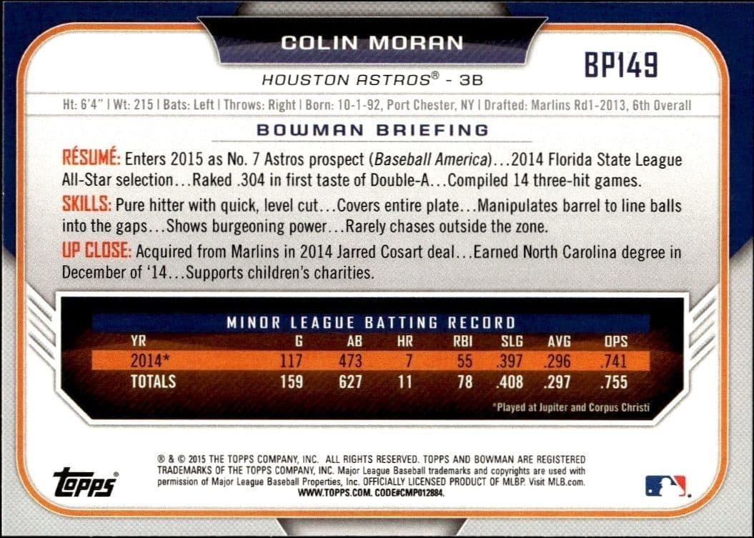 Colin Moran - Back