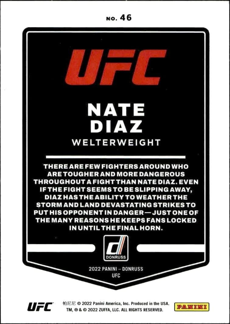 Nate Diaz - Back