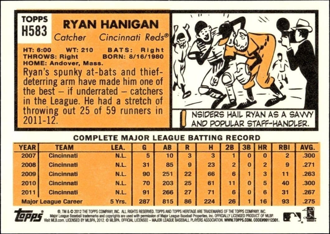 Ryan Hanigan - Back
