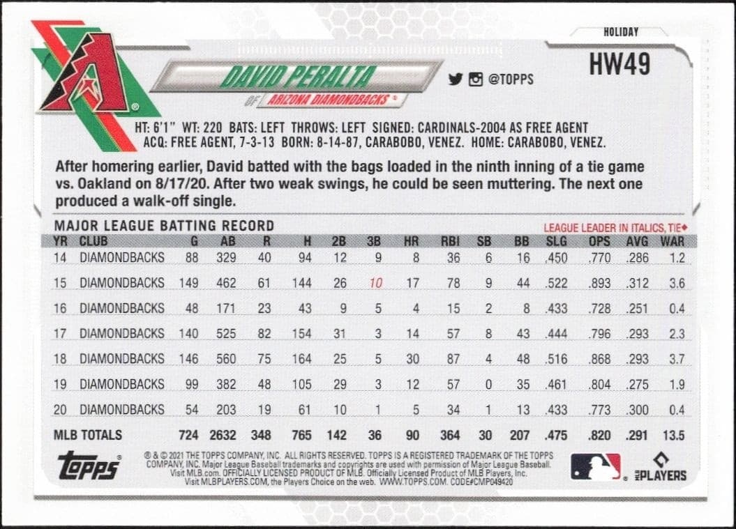 David Peralta - Back