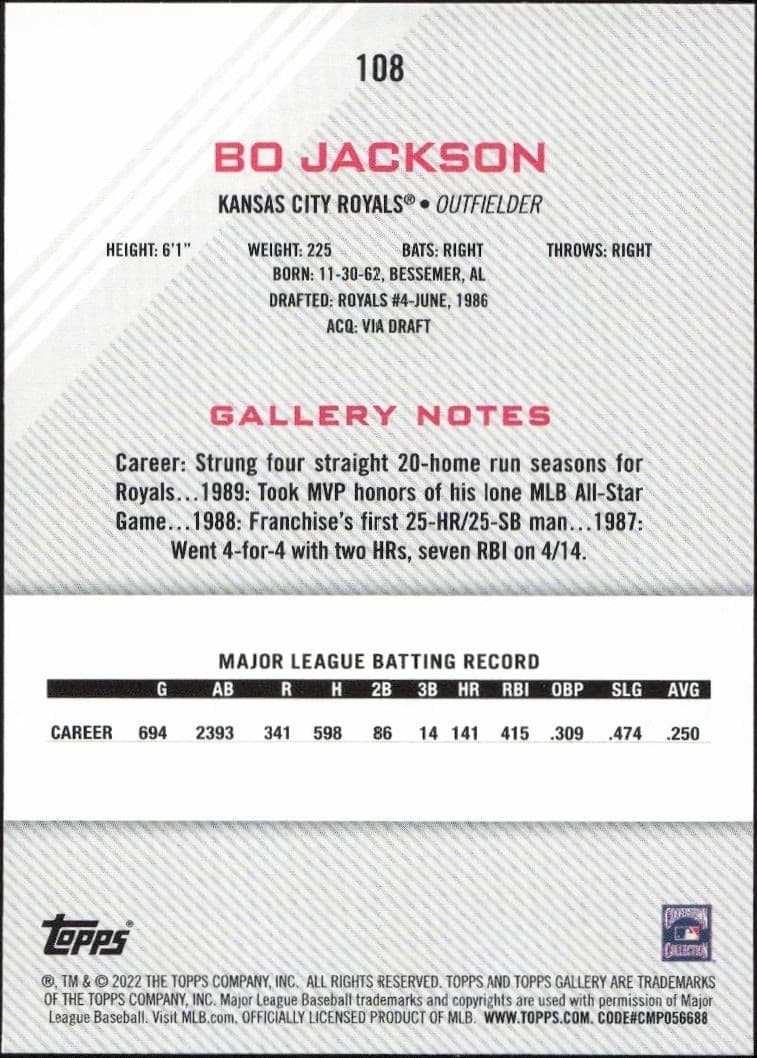 Bo Jackson - Back