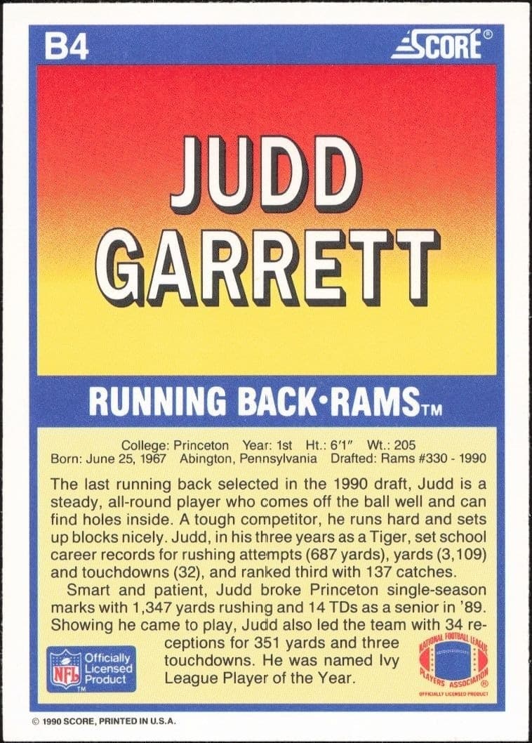 Judd Garrett - Back
