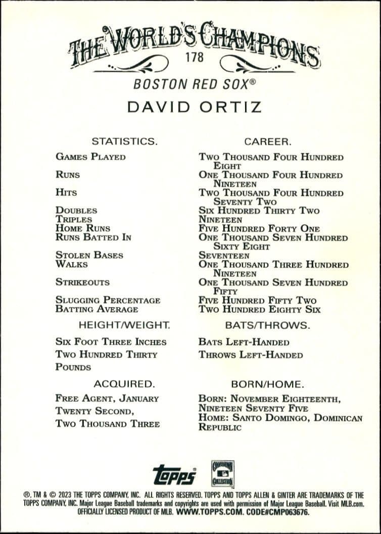 David Ortiz - Back