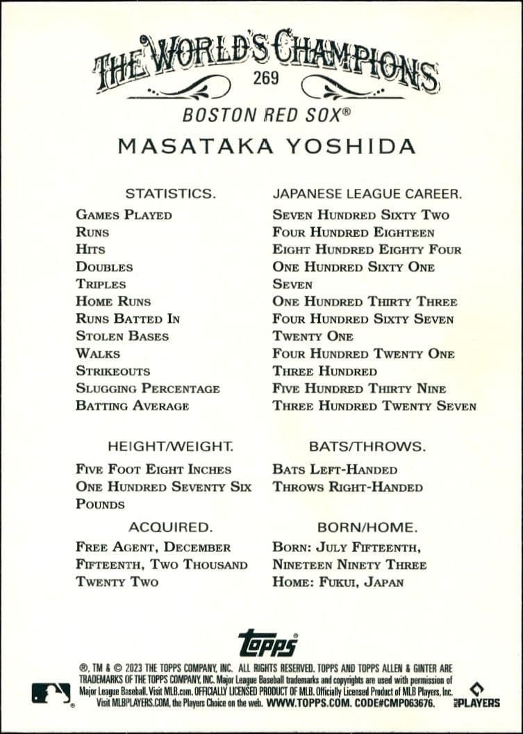 Masataka Yoshida - Back