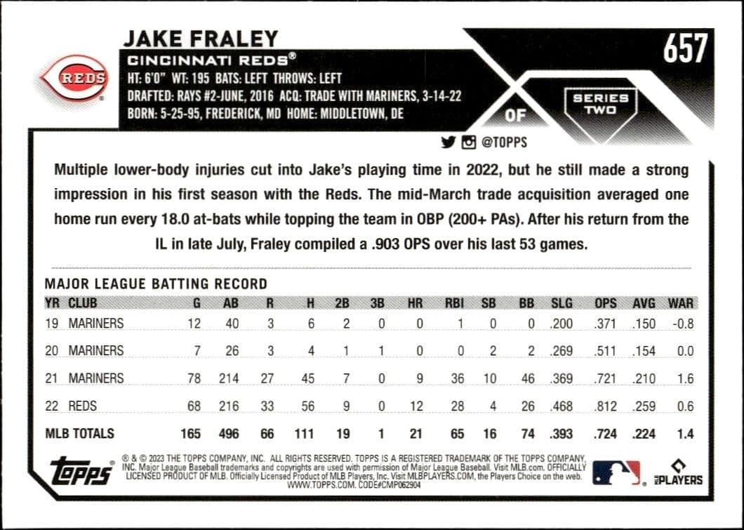 Jake Fraley - Back