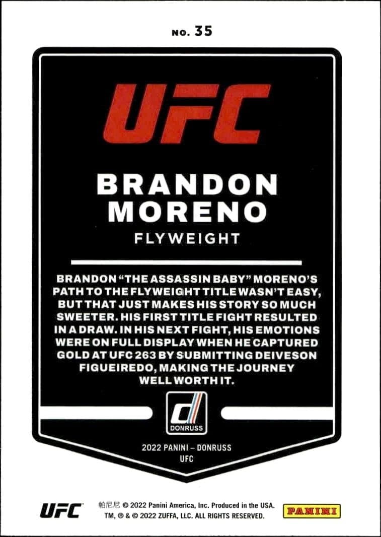 Brandon Moreno - Back