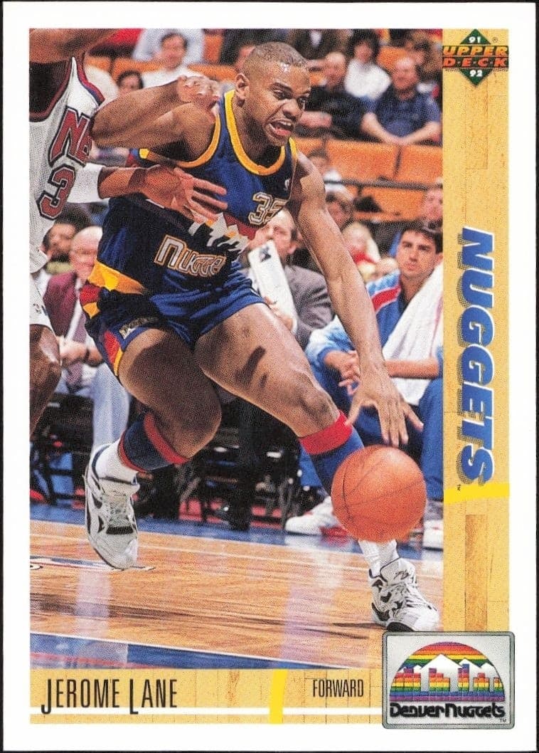 1991-92 Upper-Deck Jerome Lane #295 trading card