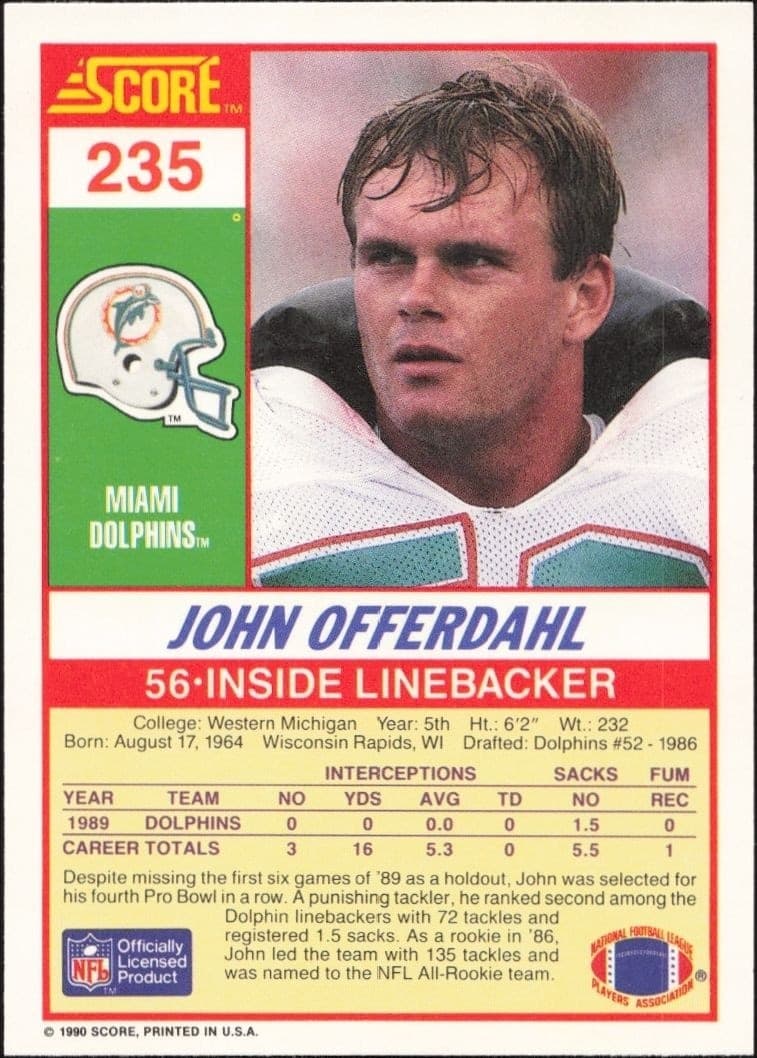 John Offerdahl - Back